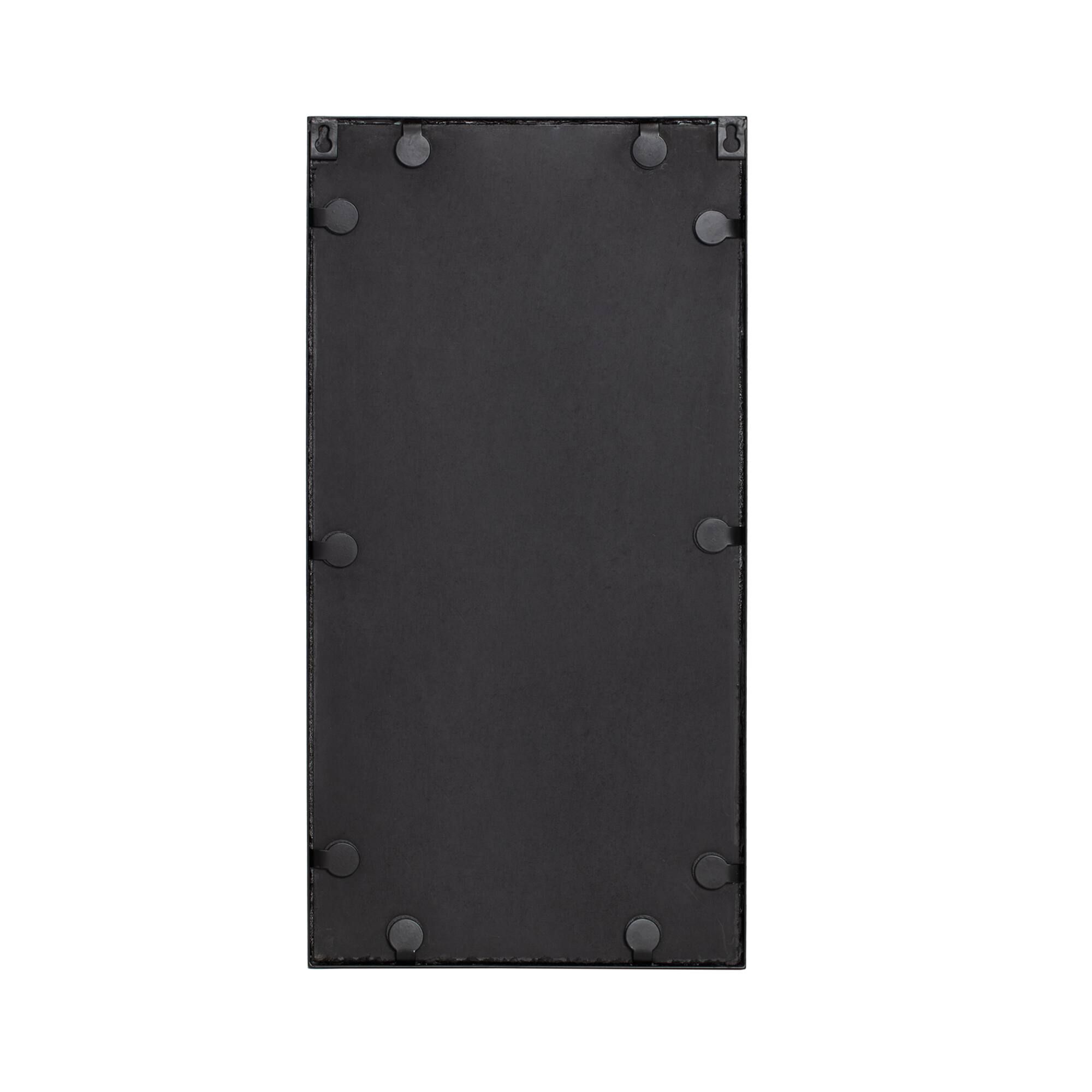 Habitat Mari 24" Black Rectangular Wall Mirror